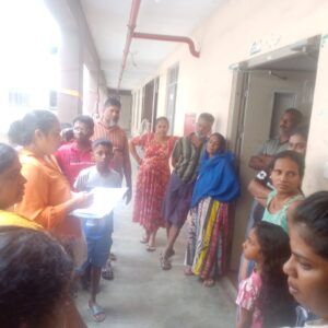 මෝදර මිහිජයසෙවණ නිවාස සංකීරණයේ B ගොඩනැගිල්ලේ ප්‍රජා කමිටු නිලධාරීන් සමග පොදුදේපල පරිහරණය සහ අපද්‍රව්‍ය කළමනාකරණය පිලිබද නැවත දැනුවත් කිරීම