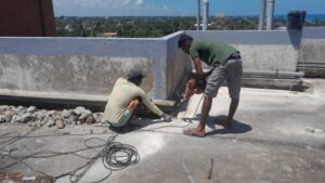 Waterproofing Work For External Wall Areas & Repairing Work For Roof Top Slab at Angulana “Sayurupura” Housing Project